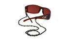 croakies czech glass black sunglass strap