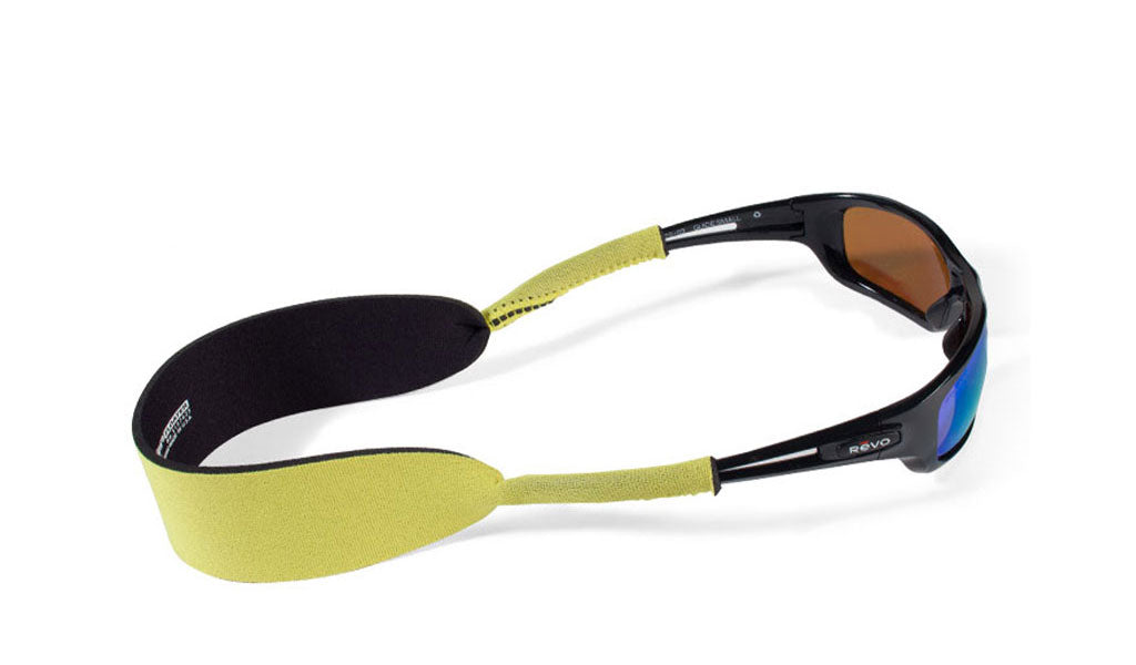 croakies floater sunglass strap yellow