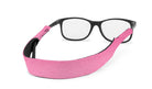 croakies original kids sunglass strap pink