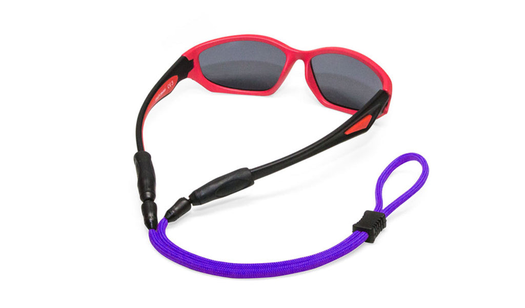 croakies terra system kids sunglass strap purple