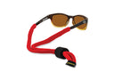 croakies lycra floater sunglass strap red