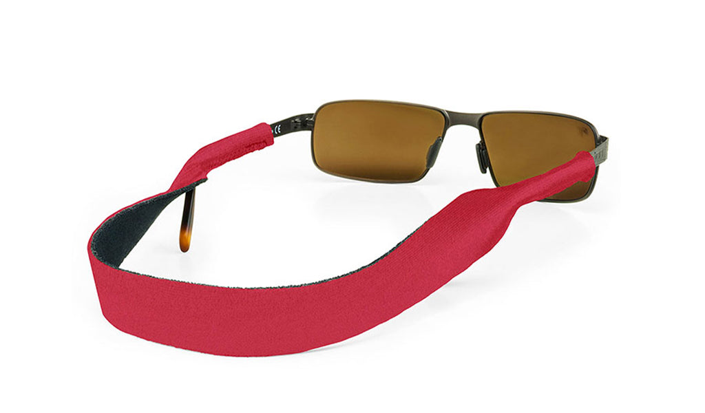 croakies original sunglass strap small/medium red