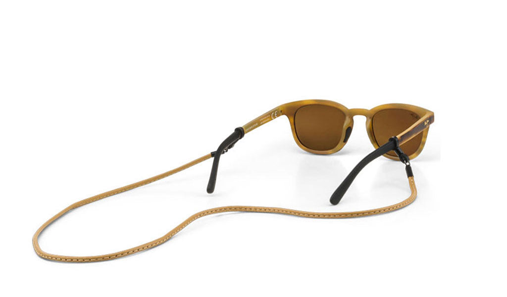 Croakies Sewn Leather Cord Sunglass Strap Tan