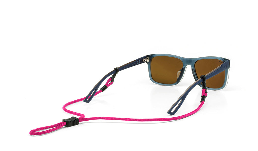 Croakies Terra Spec Cord Sunglass Strap Neon Pink