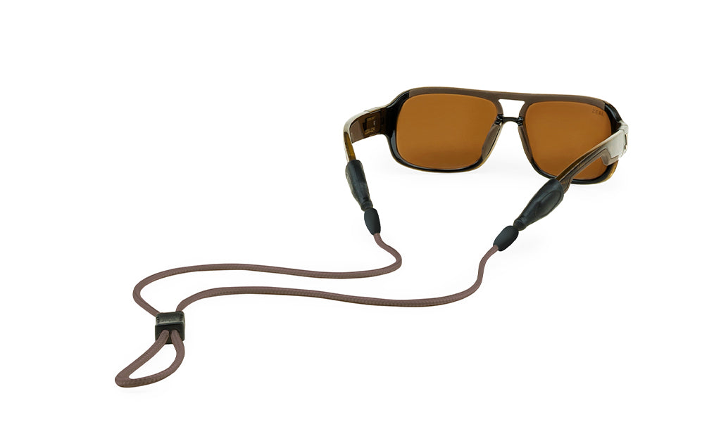 Croakies Terra System Sunglass Strap Small/Medium Brown