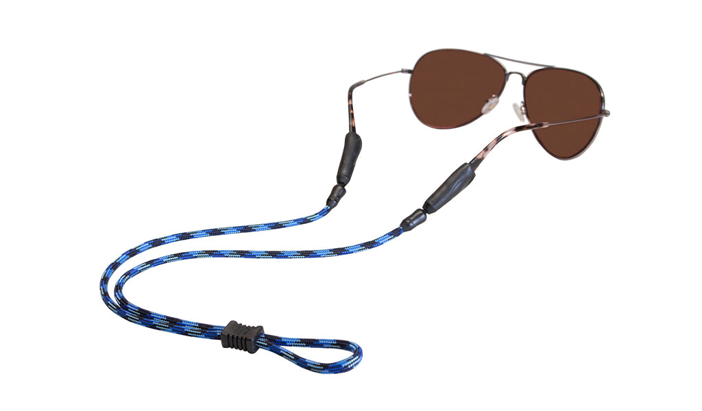 Croakies Terra System Sunglass Strap Small/Medium Navy Camo