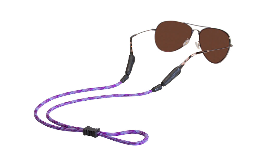 Croakies Terra System Sunglass Strap Small/Medium Purple Multi