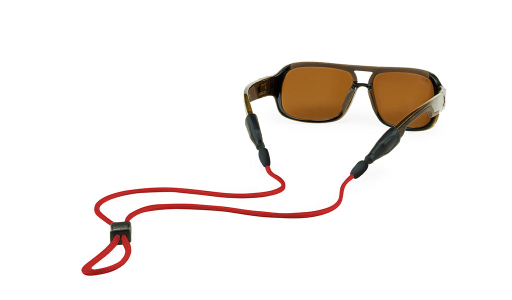 Croakies Terra System Sunglass Strap Small/Medium Red