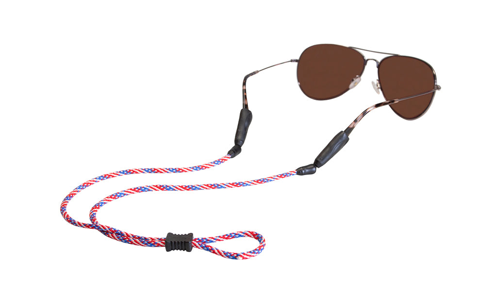 Croakies Terra System Sunglass Strap Small/Medium Stars N Stripes