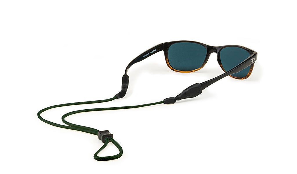 Croakies Terra System Sunglass Strap Medium/Large Hunter Green