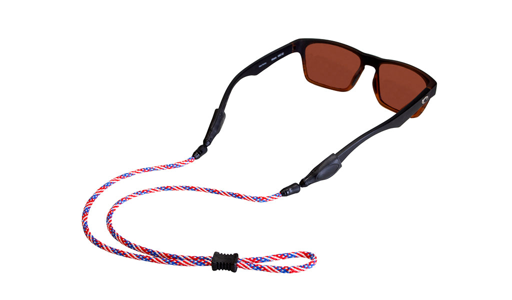 Croakies Terra System Sunglass Strap Medium/Large Stars N Stripes