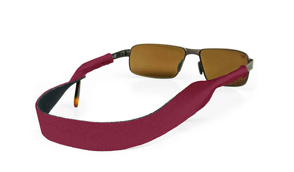 croakies original sunglass strap small/medium wine