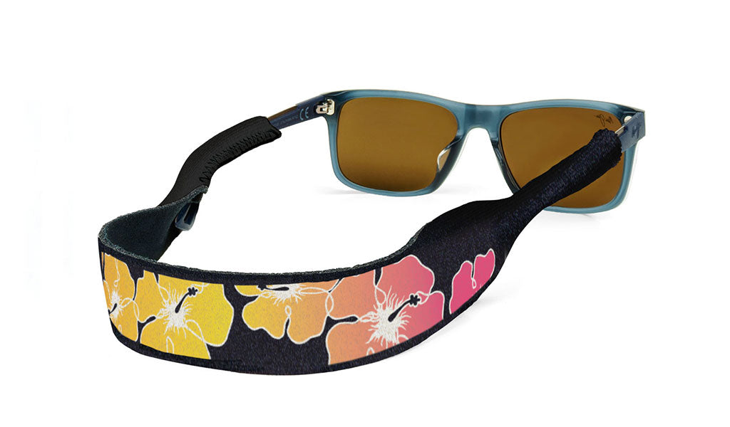 croakies original sunglass strap hibiscus