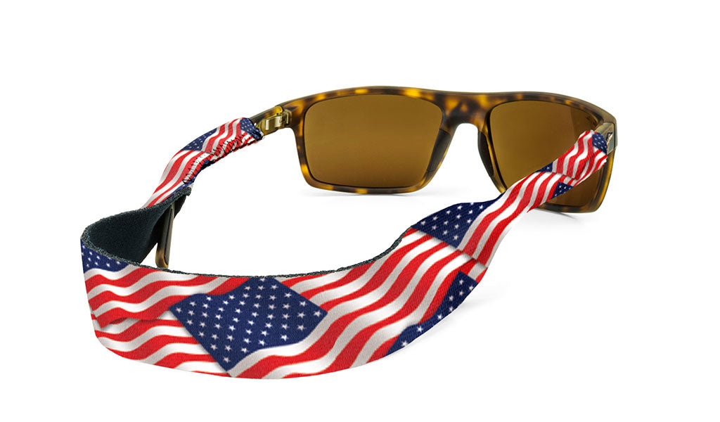 croakies original sunglass strap usa flag