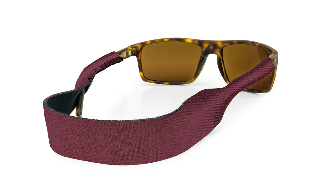 croakies original sunglass strap medium/large wine