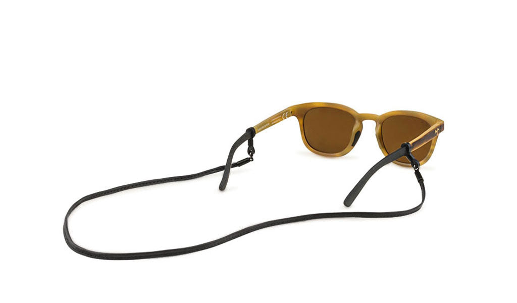 croakies Sewn Leather Cords Black