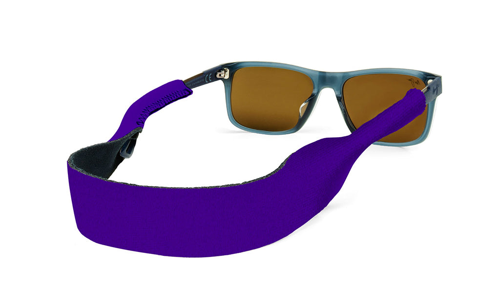 croakies original sunglass strap medium/large purple